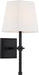 Myhouse Lighting Nuvo Lighting - 60-6709 - One Light Vanity - Highline - Aged Bronze / White Fabric