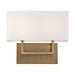 Myhouse Lighting Nuvo Lighting - 60-6717 - Two Light Vanity - Tribeca - Burnished Brass / White