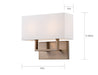 Myhouse Lighting Nuvo Lighting - 60-6717 - Two Light Vanity - Tribeca - Burnished Brass / White