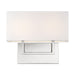 Myhouse Lighting Nuvo Lighting - 60-6718 - Two Light Vanity - Tribeca - Polished Nickel / White Fabric