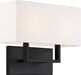 Myhouse Lighting Nuvo Lighting - 60-6719 - Two Light Vanity - Tribeca - Aged Bronze / White Fabric