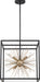 Myhouse Lighting Nuvo Lighting - 60-6730 - Six Light Pendant - Spirefly - Matte Black / Burnished Brass