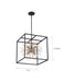 Myhouse Lighting Nuvo Lighting - 60-6730 - Six Light Pendant - Spirefly - Matte Black / Burnished Brass