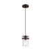 Myhouse Lighting Nuvo Lighting - 60-6731 - One Light Mini Pendant - Antebellum - Mahogany Bronze / Clear Glass