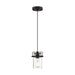 Myhouse Lighting Nuvo Lighting - 60-6732 - One Light Mini Pendant - Antebellum - Matte Black / Clear Glass