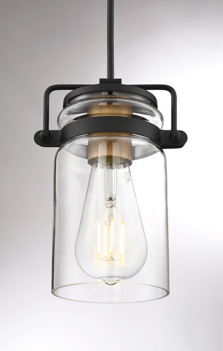 Myhouse Lighting Nuvo Lighting - 60-6733 - One Light Mini Pendant - Antebellum - Black