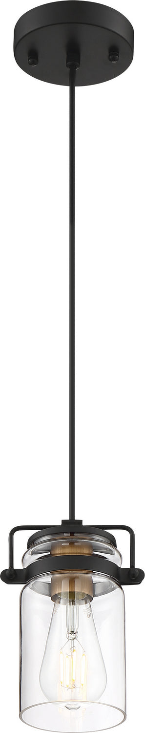 Myhouse Lighting Nuvo Lighting - 60-6733 - One Light Mini Pendant - Antebellum - Black