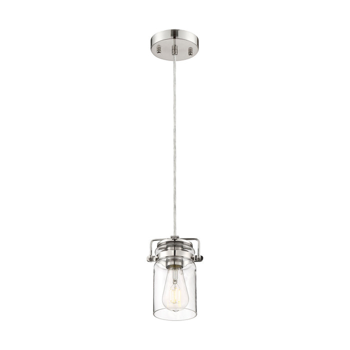 Myhouse Lighting Nuvo Lighting - 60-6734 - One Light Mini Pendant - Antebellum - Polished Nickel / Clear Glass