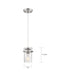 Myhouse Lighting Nuvo Lighting - 60-6734 - One Light Mini Pendant - Antebellum - Polished Nickel / Clear Glass