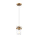 Myhouse Lighting Nuvo Lighting - 60-6735 - One Light Mini Pendant - Antebellum - Vintage Brass / Clear Glass