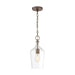 Myhouse Lighting Nuvo Lighting - 60-6748 - One Light Pendant - Hartley - Antique Copper / Clear Glass