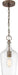 Myhouse Lighting Nuvo Lighting - 60-6748 - One Light Pendant - Hartley - Antique Copper / Clear Glass