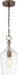 Myhouse Lighting Nuvo Lighting - 60-6748 - One Light Pendant - Hartley - Antique Copper / Clear Glass