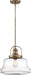 Myhouse Lighting Nuvo Lighting - 60-6757 - One Light Pendant - Basel - Burnished Brass / Clear