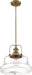 Myhouse Lighting Nuvo Lighting - 60-6757 - One Light Pendant - Basel - Burnished Brass / Clear