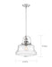 Myhouse Lighting Nuvo Lighting - 60-6758 - One Light Pendant - Basel - Polished Nickel / Clear Glass