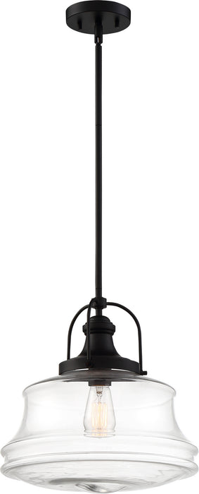 Myhouse Lighting Nuvo Lighting - 60-6759 - One Light Pendant - Basel - Bronze / Clear Glass