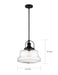 Myhouse Lighting Nuvo Lighting - 60-6759 - One Light Pendant - Basel - Bronze / Clear Glass