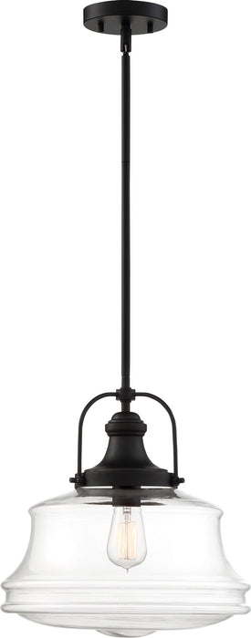 Myhouse Lighting Nuvo Lighting - 60-6759 - One Light Pendant - Basel - Bronze / Clear Glass