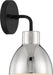 Myhouse Lighting Nuvo Lighting - 60-6771 - One Light Vanity - Sloan - Matte Black / Polished Nickel