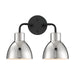 Myhouse Lighting Nuvo Lighting - 60-6772 - Two Light Vanity - Sloan - Matte Black / Polished Nickel