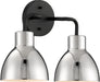 Myhouse Lighting Nuvo Lighting - 60-6772 - Two Light Vanity - Sloan - Matte Black / Polished Nickel