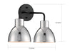 Myhouse Lighting Nuvo Lighting - 60-6772 - Two Light Vanity - Sloan - Matte Black / Polished Nickel