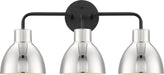 Myhouse Lighting Nuvo Lighting - 60-6773 - Three Light Vanity - Sloan - Matte Black / Polished Nickel