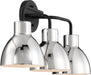 Myhouse Lighting Nuvo Lighting - 60-6773 - Three Light Vanity - Sloan - Matte Black / Polished Nickel