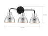 Myhouse Lighting Nuvo Lighting - 60-6773 - Three Light Vanity - Sloan - Matte Black / Polished Nickel