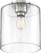 Myhouse Lighting Nuvo Lighting - 60-6778 - One Light Semi Flush Mount - Chantecleer - Polished Nickel / Clear Glass