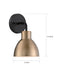 Myhouse Lighting Nuvo Lighting - 60-6791 - One Light Vanity - Sloan - Matte Black / Burnished Brass