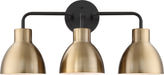 Myhouse Lighting Nuvo Lighting - 60-6793 - Three Light Vanity - Sloan - Matte Black / Burnished Brass