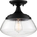 Myhouse Lighting Nuvo Lighting - 60-6799 - One Light Semi Flush Mount - Kew - Aged Bronze / Clear