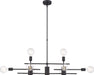 Myhouse Lighting Nuvo Lighting - 60-6862 - Eight Light Island Pendant - Delphi - Black