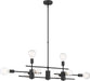 Myhouse Lighting Nuvo Lighting - 60-6862 - Eight Light Island Pendant - Delphi - Black