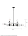 Myhouse Lighting Nuvo Lighting - 60-6862 - Eight Light Island Pendant - Delphi - Black