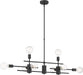 Myhouse Lighting Nuvo Lighting - 60-6862 - Eight Light Island Pendant - Delphi - Black