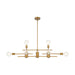 Myhouse Lighting Nuvo Lighting - 60-6872 - Eight Light Island Pendant - Delphi - Aged Gold