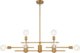 Myhouse Lighting Nuvo Lighting - 60-6872 - Eight Light Island Pendant - Delphi - Aged Gold