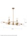 Myhouse Lighting Nuvo Lighting - 60-6872 - Eight Light Island Pendant - Delphi - Aged Gold