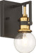 Myhouse Lighting Nuvo Lighting - 60-6971 - One Light Vanity - Intention - Warm Brass / Black