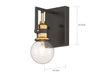 Myhouse Lighting Nuvo Lighting - 60-6971 - One Light Vanity - Intention - Warm Brass / Black