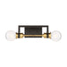 Myhouse Lighting Nuvo Lighting - 60-6972 - Two Light Vanity - Intention - Warm Brass / Black