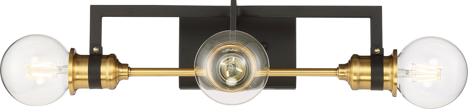 Myhouse Lighting Nuvo Lighting - 60-6973 - Three Light Vanity - Intention - Warm Brass / Black