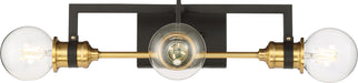 Myhouse Lighting Nuvo Lighting - 60-6973 - Three Light Vanity - Intention - Warm Brass / Black