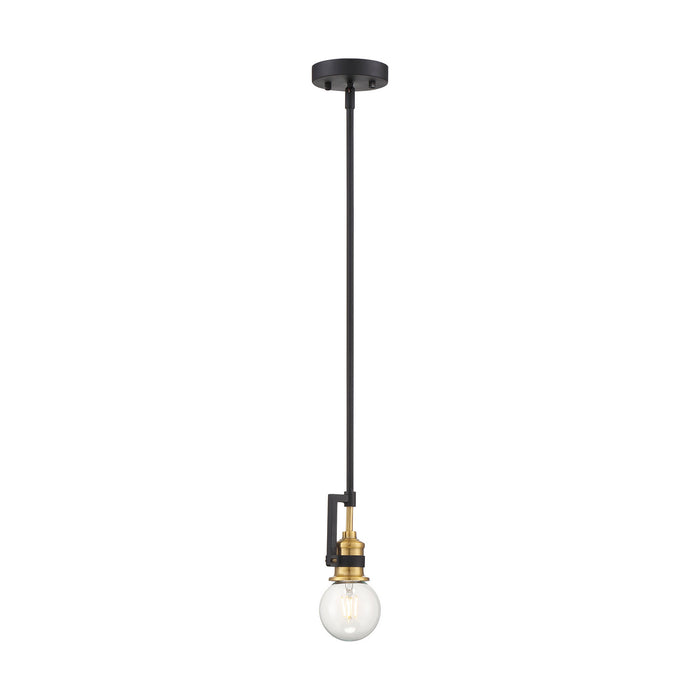 Myhouse Lighting Nuvo Lighting - 60-6975 - One Light Mini Pendant - Intention - Warm Brass / Black