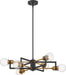 Myhouse Lighting Nuvo Lighting - 60-6976 - Six Light Chandelier - Intention - Warm Brass / Black