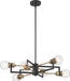 Myhouse Lighting Nuvo Lighting - 60-6976 - Six Light Chandelier - Intention - Warm Brass / Black