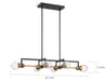 Myhouse Lighting Nuvo Lighting - 60-6977 - Six Light Island Pendant - Intention - Warm Brass / Black